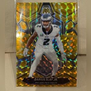 2024 Darius Slay Jr. Panini Mosaic Yellow reactive Prizm Mint condition…